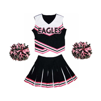 Ensemble de jupe et haut de cheerleading personnalisé de haute qualité pour la danse, uniforme scolaire de cheerleading, mélange de polyester/spandex et de coton pour les compétitions et les événements