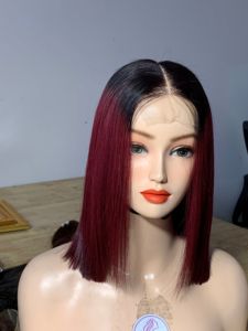 G ผมBody Wave HumanHair Ombreสีวิกผมสังเคราะห์ส่วนกลางลูกไม้วิกผมธรรมชาติวิกผมไฟเบอร์สําหรับผู้หญิง - Product Image 5