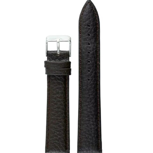 Unisex 205 Black Luxury Classic Genuine Leather Stainless Steel Adjustable Lightweight Smartwatch Bands Soft Waterproof Strap - Product Image 1