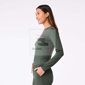 Medical Scrubs Underscrubs <b>Long</b> <b>Sleeve</b> Unisex Under Scrub For Hospital - Product Image 3