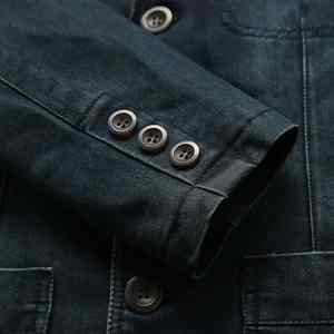 2025 OEM hommes veste personnalisée déchiré plaine lavé vieux Denim veste Jean veste mode Mam vêtements mode Denim manteau pour hommes - Product Image 5