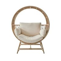 Full Set Langlebiges Rattan Egg Chair Tages bett Schöne Gartenmöbel für Park Garden Wohnzimmer Villen Schlafzimmer Restaurants Hotels