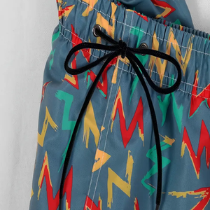 <b>Men's</b> High Waist Cotton <b>Shorts</b> Summer Beach Style Customizable Logo Anti-Wrinkle Mesh Print Solid Pattern Eco-Friendly OEM - Product Image 4