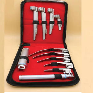 Ensemble d'instruments chirurgicaux à source d'alimentation manuelle Laryngoscope et laryngoscope à fibre optique Norme de sécurité-ML - Product Image 2