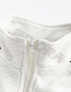 Sudadera con capucha larga para hombre, 100% algodón, doble cremallera, gruesa, estilo urbano, para invierno - Product Image 3