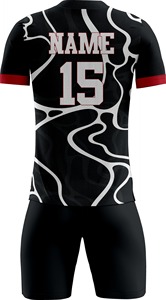 ชุดฟุตบอลแบบยูนิเซ็กซ์ ออกแบบเองได้ พิมพ์ลายด้วยความร้อน สำหรับสโมสรผู้ใหญ่ ผลิตจากโพลีเอสเตอร์ 100% แห้งเร็ว ยืดได้สี่ทิศทาง - Product Image 5