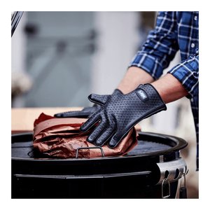 Black Silicone <b>BBQ</b> Glove 2pcs One Size (27.5cm) 7017 Series <b>BBQ</b> Accessories - Product Image 3