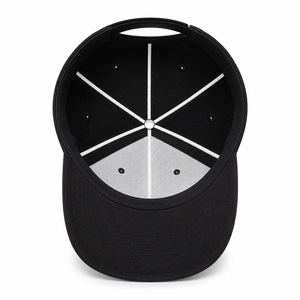 Casquette d'arbitre unisexe noire avec bordure blanche, six panneaux, visière incurvée, casquette de baseball pour officiels sportifs, logo personnalisé, couvre-chef de performance - Product Image 4