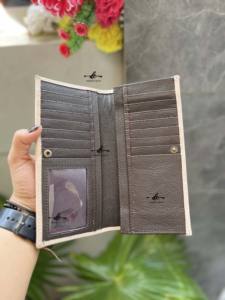 กระเป๋าสตางค์ใบยาวสำหรับผู้ชายดีไซน์ใหม่ทำมือแกะสลักหนังสีเทอร์ควอยซ์สไตล์ตะวันตกขายดีของขวัญที่ใส่เงินสดแฟชั่น - Product Image 6