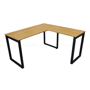 RecBamboo BFRB008 L-Shaped 140x140cm Corner <b>Desk</b> Simple Design Foldable and Portable <b>Computer</b>/Laptop Table - Product Image 4