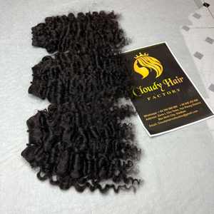 Cheveux humains bouclés birmans couleur naturelle meilleure vente d'extensions de cheveux vierges Remy vietnamiens à cuticule alignée au prix de gros - Product Image 5