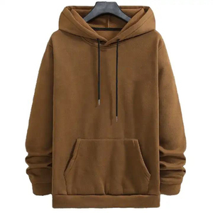 Sudadera con Capucha de Forro Polar Ecológico, Estilo Otoño/Invierno, 370g, Estilo Americano, Talla Grande, para Hombre, 100% Algodón, Cuello con Cremallera, Cálida - Product Image 1