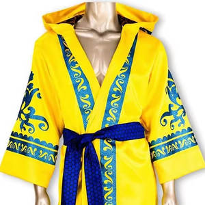 Bata de Boxeo Personalizada de Color a Medida, Bajo MOQ, Ecológica y Duradera, con Logotipo Impreso, Material de Seda y Poliéster para Uso en Exteriores - Product Image 3