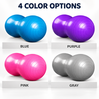 Ballon d'exercice en PVC en forme de cacahuète à double surface pour l'entraînement d'équilibre, les étirements et le Pilates
