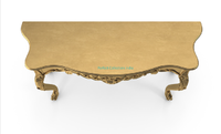 Table console dorée/table console dorée/meilleur design en bois massif vintage, table console sculptée en bois récupéré, meubles anciens