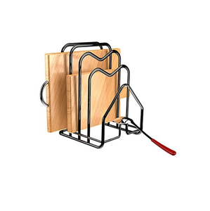 Metal Chopping Board <b>Stand</b> for Kitchen Storage <b>Pan</b> Lid Holder <b>Stand</b> Rack and Kitchenware and Restaurants with Sale - Product Image 2