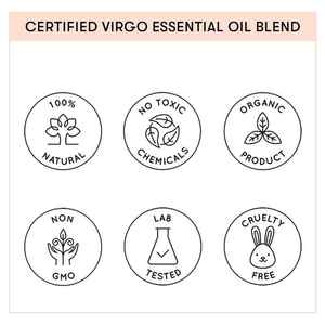 Mezcla de Aceites Esenciales 100% Puros con Signo Zodiacal Virgo para Aclarar y Reafirmar la Piel, con Frankincienso, Ylang-Ylang, Melaleuca y Geranio - Product Image 6