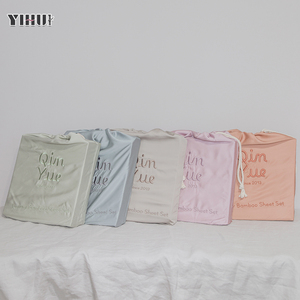 Bộ ga trải giường bằng tre hữu cơ 100%, chất liệu viscose, 4 món, chất lượng cao, mát mẻ - Product Image 1