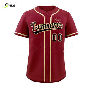 Suministro directo de fábrica, el mejor precio, camiseta de béisbol para adultos, uniforme, ropa deportiva de estilo liso, conjuntos impresos, ropa de equipo - Product Image 2