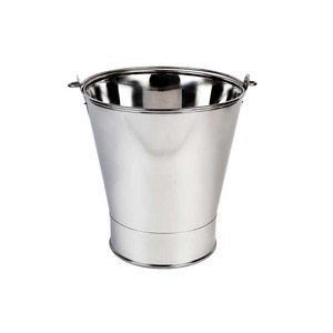 Cubo Plegable de Acero Inoxidable de Calidad Creativa con Asa de Alambre 10L, Ecológico, para Limpieza del Hogar y Maceta - Product Image 3