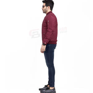 Blouson aviateur chaud d'hiver personnalisé pour hommes style High Street avec design rembourré et col montant - Product Image 3