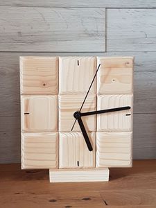 เผยแพร่นาฬิกาแขวนผนังไม้สำหรับตกแต่งบ้านที่หรูหราตัวเรือนไม้ไผ่ทันสมัยมีกุหลาบธรรมชาติสำหรับงานแต่งงาน - Product Image 5