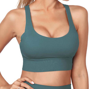 Sujetador deportivo personalizado con estampado de sublimación de Yoga de apoyo completo Sujetador deportivo 7% Spandex y Material de poliéster 93% para mujer - Product Image 5