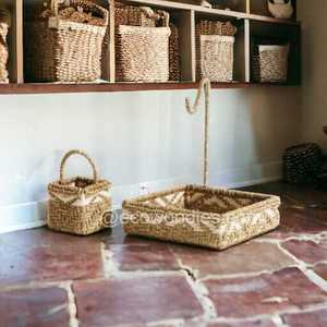 High Quality Elegant Natural Cotton Rope Tightly Woven Sturdy <b>Basket</b> Stylish & Reliable <b>Basket</b> with <b>Handles</b> 2 Tier Fruit <b>Basket</b> - Product Image 6