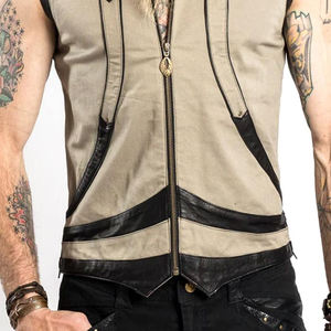 Chaleco de mezclilla ligero y personalizado de mejor diseño para hombres Lona transpirable y de secado rápido de alta calidad para ropa exterior de verano - Product Image 5