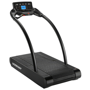 Tapis roulant pliable remis à neuf Woodway avec écran d'entraînement personnel pour la marche, la course et l'entraînement cardiovasculaire en intérieur - Product Image 1