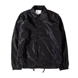 Haute qualité classique confortable couleur unie grande taille sport léger extérieur coupe-vent design streetwear entraîneurs vestes - Product Image 1