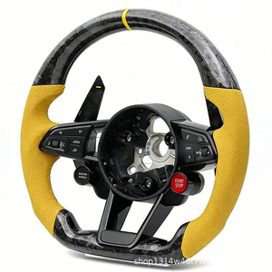 <span class=keywords><strong>Volant</strong></span> personnalisé en fibre de carbone avec boutons de démarrage R8 et palettes de changement de vitesse pour <span class=keywords><strong>Audi</strong></span> <span class=keywords><strong>A3</strong></span> A4 A5 A6 <span class=keywords><strong>S</strong></span>-<span class=keywords><strong>Line</strong></span> RS - Product Image 2