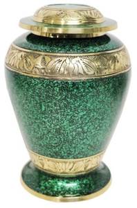 Hermosa urna de cremación para adultos de nácar metálico niquelado brillante artesanal disponible en venta urnas de calidad premium - Product Image 3