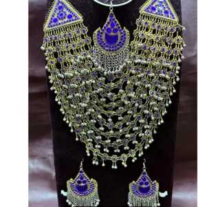 ชุดเครื่องประดับเจ้าสาวแบบอัฟกัน ดีไซน์ล่าสุด สำหรับสุภาพสตรี งานฝีมือยอดนิยม ทำจากสแตนเลส เหมาะสำหรับงานปาร์ตี้ - Product Image 4