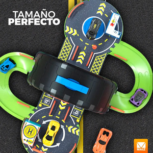 Coches de Pista de Carreras de Juguete para Niños, Portátiles - Colores Surtidos - Product Image 6
