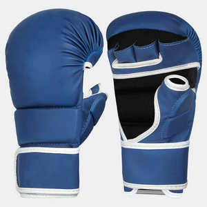 Gants de boxe professionnels formation cuir évacuation de l'humidité léger respirant doigt complet fermeture à lacets utilisation adulte - Product Image 5