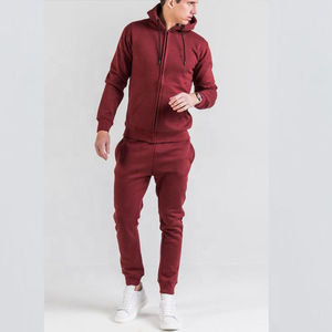 Ensemble de survêtement décontracté à capuche tendance pour homme avec un design uni en molleton 100% coton pour les entraînements et le fitness - Product Image 1
