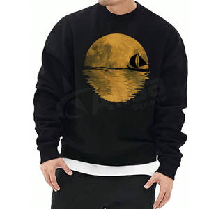 Sudadera de serigrafía de fabricante personalizado, sudaderas con capucha de cuello redondo de poliéster suave transpirable con diseño impreso para el invierno - Product Image 1