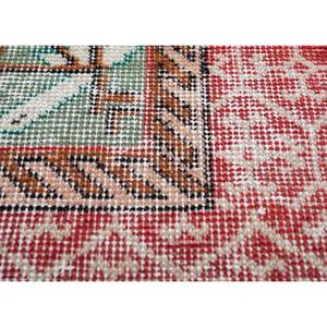 Alfombra de Lana Azul Vintage Anudada a Mano Pae-2240 con Patrón Abstracto de Medallón para el Hogar, Sala de Estar, Pasillo, Entrada y Dormitorios de Adolescentes - Product Image 3