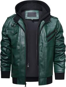 Nueva Chaqueta de Cuero para Hombre de Primera Calidad al por Mayor 2026, Estilo Casual de Otoño, Cuello Alto, Resistente al Viento, Transpirable, Color Personalizado - Product Image 2