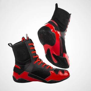 Fabricante Personalizado de Calzado Deportivo Profesional para Jóvenes, Crea tus Propios Zapatos de Boxeo y Lucha Libre para Hombre, Cierre de Velcro, Ligeros - Product Image 3