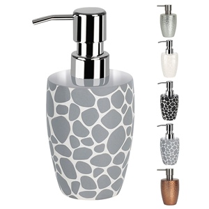 Spirella Collection Darwin, Distributeur de savon liquide 14,5 x 9,5 x 8,0 cm, Grès, Gris - Product Image 2