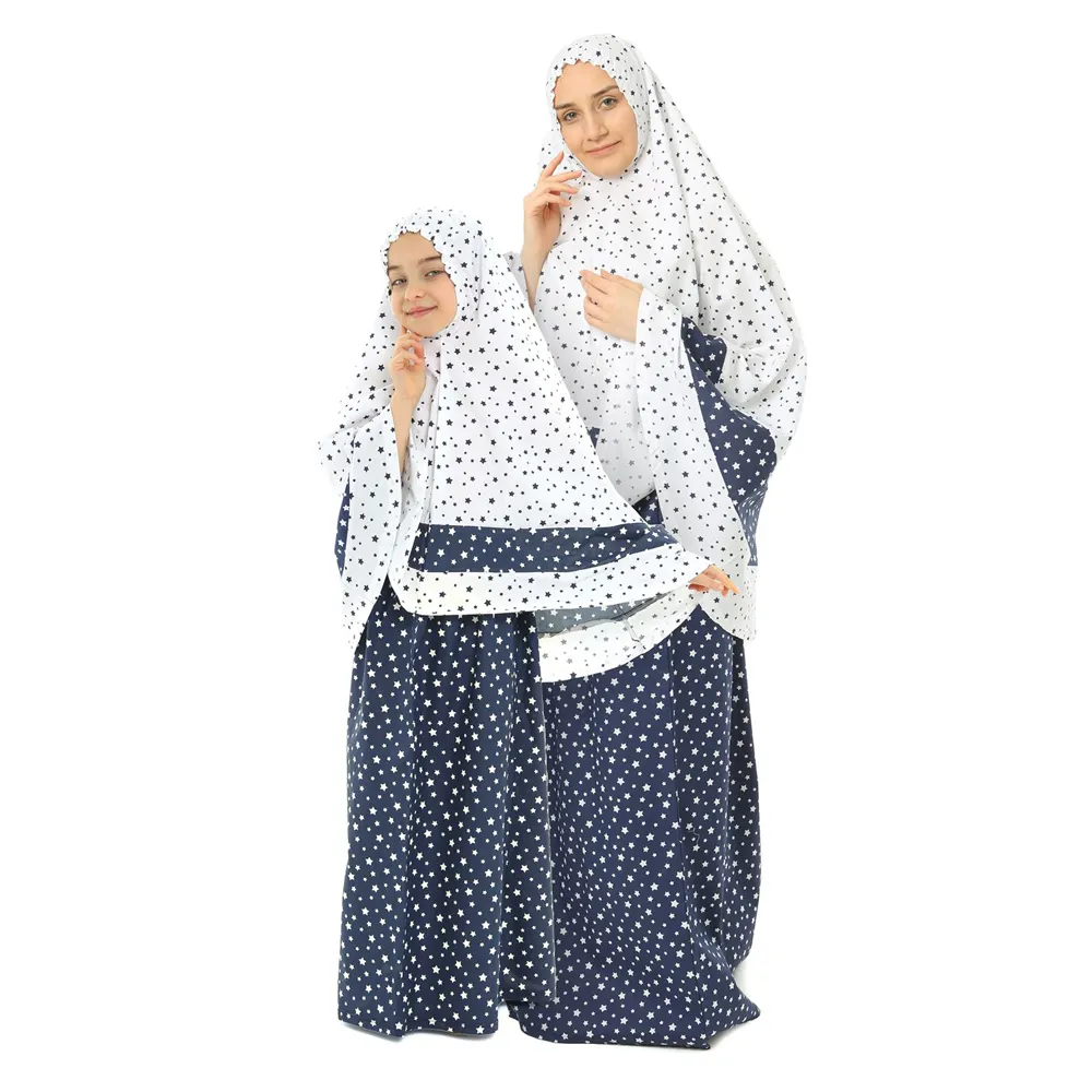 Gamis anak muslim, baju anak perempuan, pakaian muslim abaya anak-anak, kombinasi ibu anak perempuan