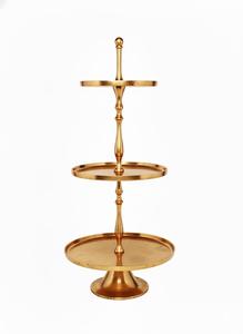 Luxury Gold Metal <b>3</b> <b>Tier</b> <b>Cake</b> <b>Stand</b> Round Cupcake Display Tower for Wedding Party Event Elegant Decorative Three Layer Modern - Product Image 6