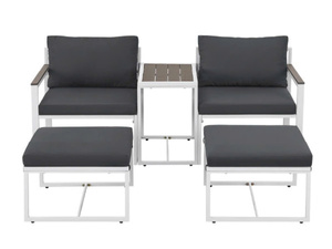 Ensemble de chaises de jardin 10cm Coussin de dossier Ensemble de patio extérieur Emballage en carton pour meubles Ensemble Bari Cadre en acier Fabricant du Vietnam - Product Image 2