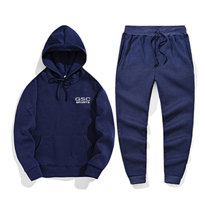 ชุดวิ่งสีเดียวพร้อมกางเกงวิ่ง,ชุดวิ่งแบบสวมมีฮู้ดทำจากผ้าขนสัตว์พิมพ์โลโก้เป็นส่วนตัว - Product Image 1