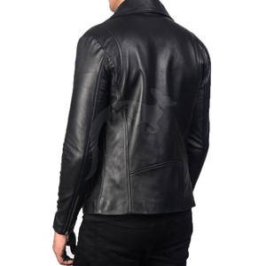 Dernier style, vente en gros, veste en cuir coupe-vent pour hommes, meilleures ventes, veste en cuir imperméable pour hommes - Product Image 3
