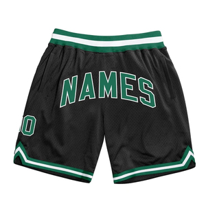 Pantalones cortos de baloncesto a rayas acanaladas personalizados para hombres logotipo bordado tela de malla OEM ODM hecho en Pakistán - Product Image 1