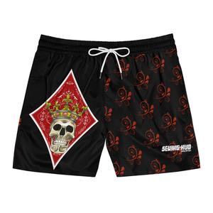 Venta al por mayor Stock Beach Shorts Poliéster Hombres Running Shorts Traje de baño Pantalones cortos para hombres Logotipo personalizado bordado - Product Image 3