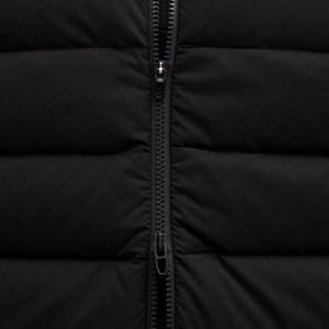 Trending Solid Canvas Transpirable Zipper Front Sin mangas Puffer Vest Hip Hop Winter Outer Wear Jacket - Product Image 4